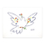 Paloma con ramo de flores - comprar online