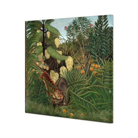 Pelea entre un tigre y un bufalo