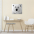 Retrato oso polar en internet