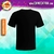 Camiseta Algodão Preta Personalizada