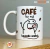 Caneca Flork Café faz Mal (Quando Acaba)