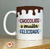 Caneca Chocolate e muita felicidade - comprar online