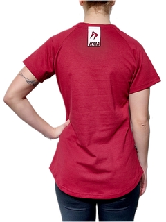 Remera ALGODÓN BORDO - ESSENTIALS MUJER en internet
