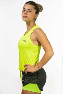 SUDADERA AMARILLO FLUOR MUJER RUNING - comprar online