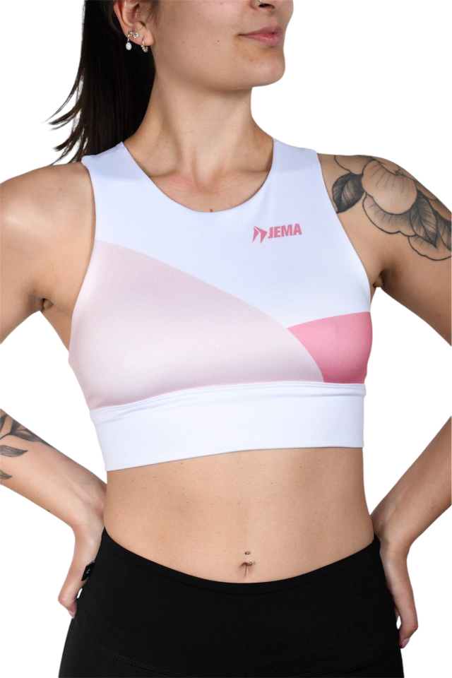 TOP DEPORTIVO ROSA COMBINADO MUJER