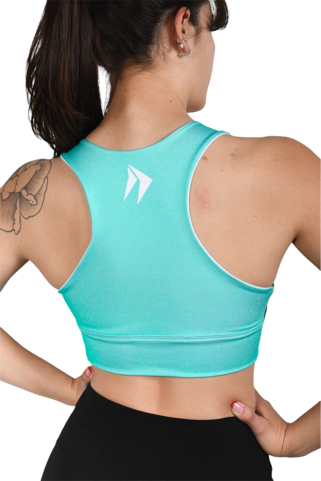 TOP DEPORTIVO VERDE COMBINADO MUJER — imagen 2