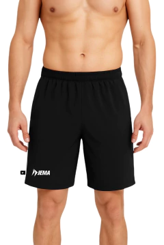 SHORT NEGRO CON BLANCO HOMBRE