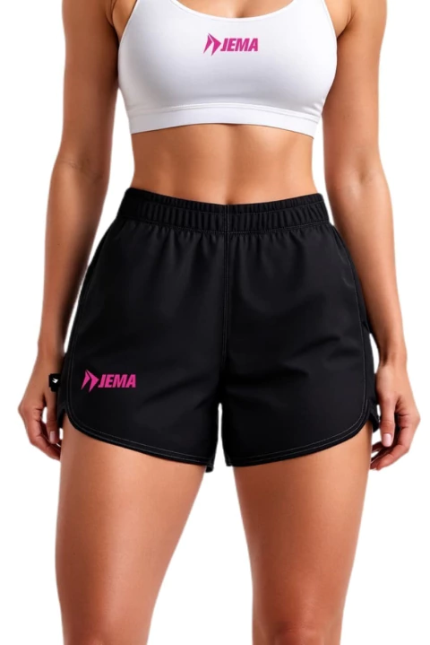 SHORT RUNNING SIN CALZA NEGRO MUJER