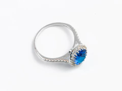 Anillo Circón Azul - tienda online
