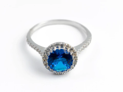 Anillo Circón Azul - comprar online
