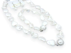 Perla de Mallorca Barroca Blanca grande - comprar online