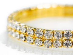 Pulsera Strass Dorada 2 Hileras en internet