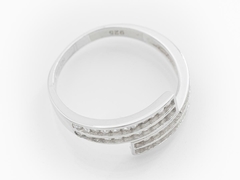 Anillo doble Hilera Cruzada - comprar online
