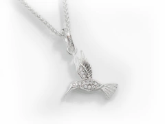 Collar Colibri Piedras Micro Pave