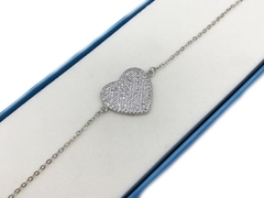 Pulsera Corazón Micro Pavé - comprar online