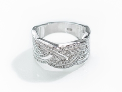 Anillo Trenza Micro Pavé - comprar online