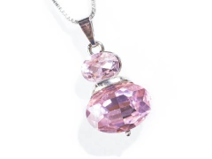 Collar Strass Doble Oval