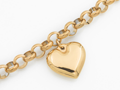 Pulsera Rolo Corazón Inflado - comprar online