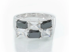 Anillo Circón Negro/Transparente - comprar online