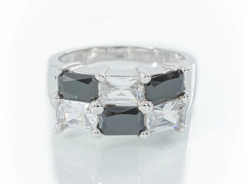 Anillo Circón Negro/Transparente - comprar online