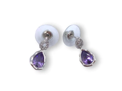 Imagen de Aros Gota Piedra Circón