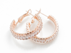 Argolla Cinta Rosé Baguette 2cm - comprar online