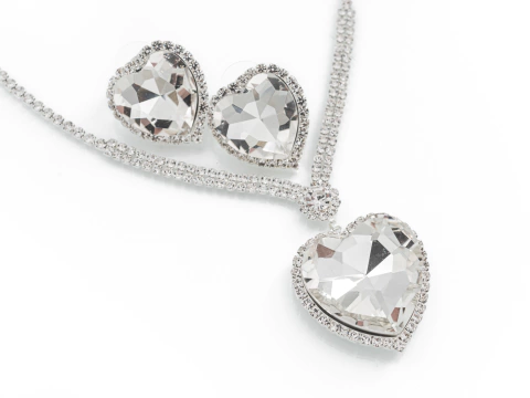 Conjunto Strass Corazón