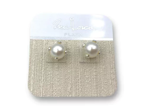 Aros Perla Engarzada n°8