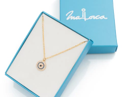 Collar Ojo Turco Micro Pave