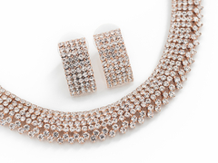 Conjunto Rose Strass Base Ancha