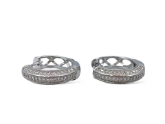 Argollas Bombé Micro Pavé 1,5cm