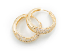 Argollas Gota Bombe Micro Pave - comprar online