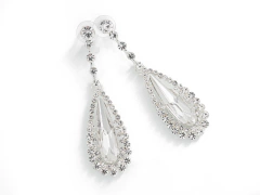 Aros Gota Colgante Strass - comprar online