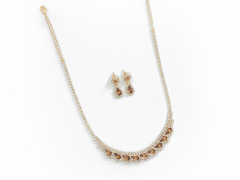 Conjunto Strass Ondas Ámbar