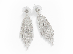 Aros Triangulares Tiras Strass