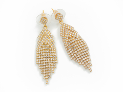 Aros Triangulares Tiras Strass - comprar online