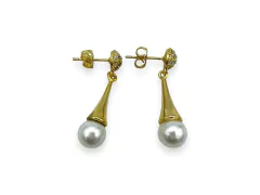 Aros Piedras, Cono y Perla Dorado - comprar online