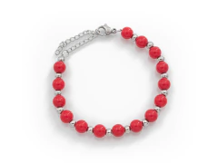 Pulsera Bolitas Rojas
