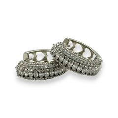 Argollas Piedras Circon 1,9cm