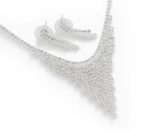 Conjunto Strass Lluvia en V