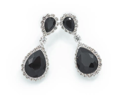Aros Gota y Virola Strass Color - comprar online