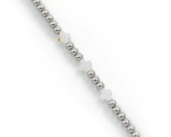 Pulsera Bolitas Cruces Nácar - comprar online