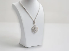 Conjunto Strass Flor Silver - comprar online