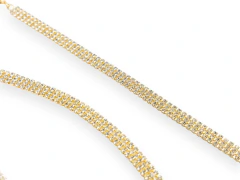 Conjunto Strass 3 Hileras Golden en internet