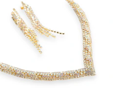 Conjunto Strass en V Aurora Boreal Golden - comprar online