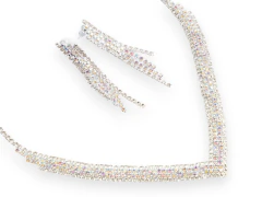 Conjunto Strass en V Aurora Boreal