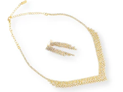 Conjunto Strass 4 Hileras Zig Zag en internet