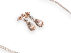 Conjunto 2 Piezas Gota Strass Rose - Mallorca Joyas - Joyería en Córdoba 
