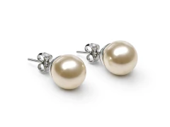 Aros Perla N°10 Plateado - comprar online