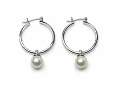 Aros Argolla Perla de Mallorca 2,2cm - comprar online